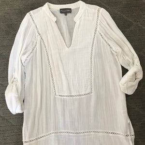 White Michael Stars Tunic - Small